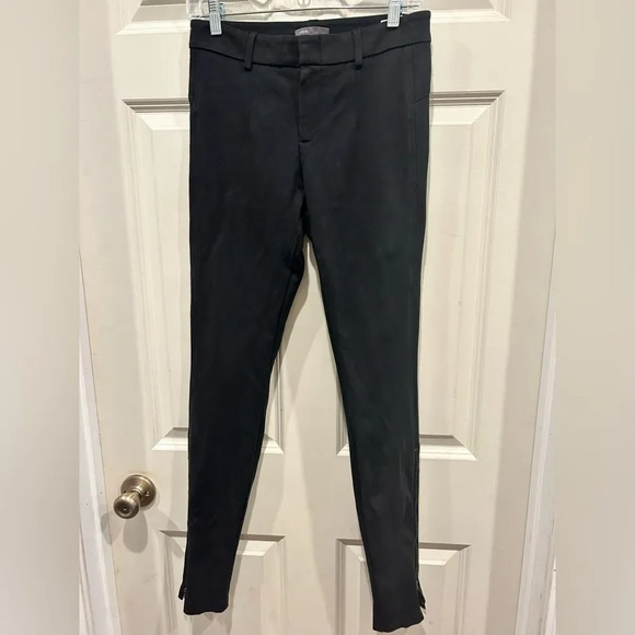 Vince The Italy Ponte Ankle Zipper‎ Ponte Skinny Pants in Black size 6 - Picture 3 of 11